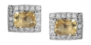 Silvermerc Designs Silver Golden Topaz Earrings