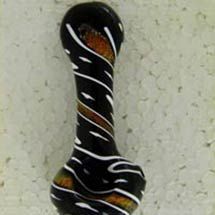 Black Glass Smoking Pipes
