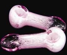 Pink Glass Smoking Pipes