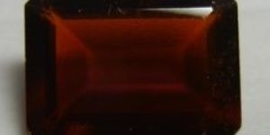 Hessonite Garnet Facet