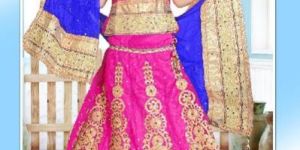 D.No.169 readymade children lehega choli fabric