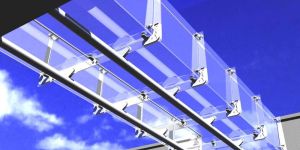 Stainless Steel Glass Floor