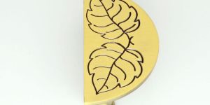 Brass Half Round Cabinet Handle