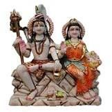 Marble Shiv Parvati Statue