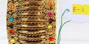 Fancy Gold Bangles E-8