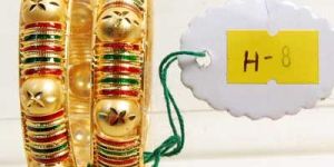 Fancy Gold Bangles H-8