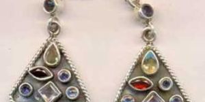 Silver Fashion Earrings KE-175