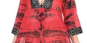 Cotton Hand Tie Dye Block Printed Kaftan