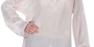 Satin Silk Hand Embroidered Kaftan