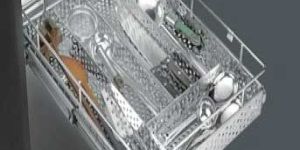 Stainless Steel Perforated Cutlery Basket