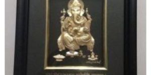 Gold Foil Ganpati Frame