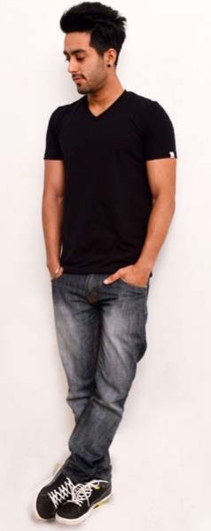 Plain V Neck T Shirts