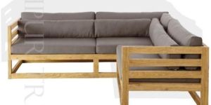 Wooden Corner Sofa Set