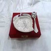 Silver Bowl and Spoon