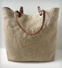 Handmade Jute Leather Bags