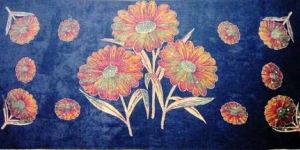 Shawl Discharge Printing