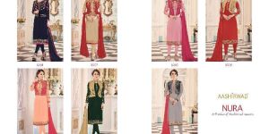 Nura - Georgette With Koti Work Salwar Suit