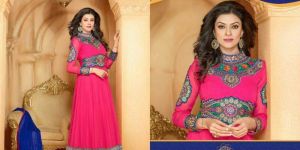 Traditional Hot Pink Anarakali Suit
