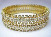 Studded Diamond Bangles