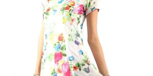 Printed Chiffon Anarkali Kurti