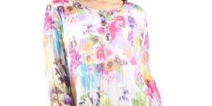 Printed Chiffon Kurta Top