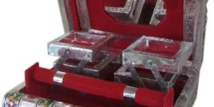 Silver Finish Minakari Jewelley Box