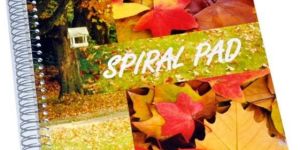 Spiral Notebook 200 Pages Plain
