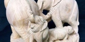 Wooden Elephant Statue