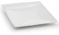 White Plain Ceramic Square Plate