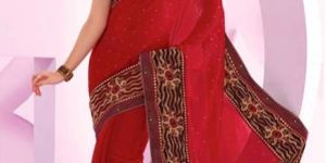 Chiffon Embroidered Saree