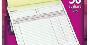 Printed Invoice Book