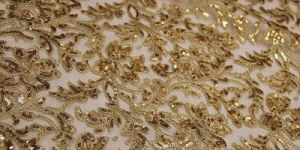 Golden Sequin Fabric