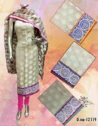 Ladies Unstitched Churidar Suits