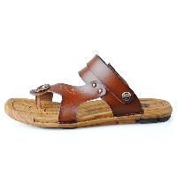 Mens Leather Slippers