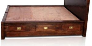 Wooden Drawer Bed