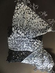 Viscose Lurex Animal Deign Scarf