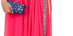 Neon Pink Georgette Kurta