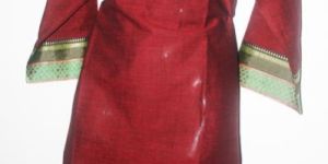 Cotton Fabric Glass Neck Kurti