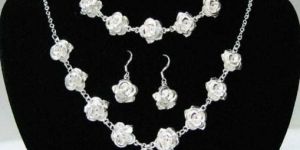 Silver Necklace Set