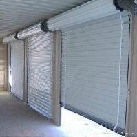 Silver Powder Coated Rolling Shutter