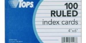 Ruled Index Card