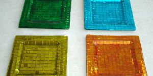 Aluminium Coloured Candle Tray