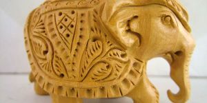 Wooden Elephant Sculpture