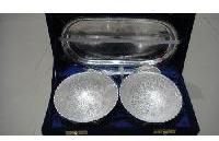 Silver Plated Engraved Bowl Set