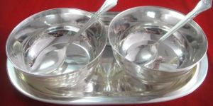 Silver Plated Plain Bowl Set