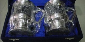 Silver Plated Wine Glass Set