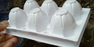 White Plastic Eggs Tray