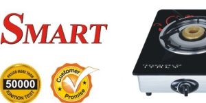 3 Burner  Glass Top Gas Stove