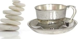 Silver Plated Cup Saucer