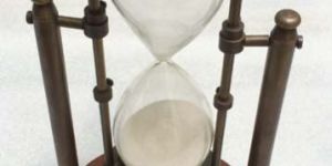 Nautical Sand Timer with Wooden Base